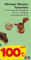 DÖNÜŞEN DİNOZOR YUMURTASI OYUNCAK